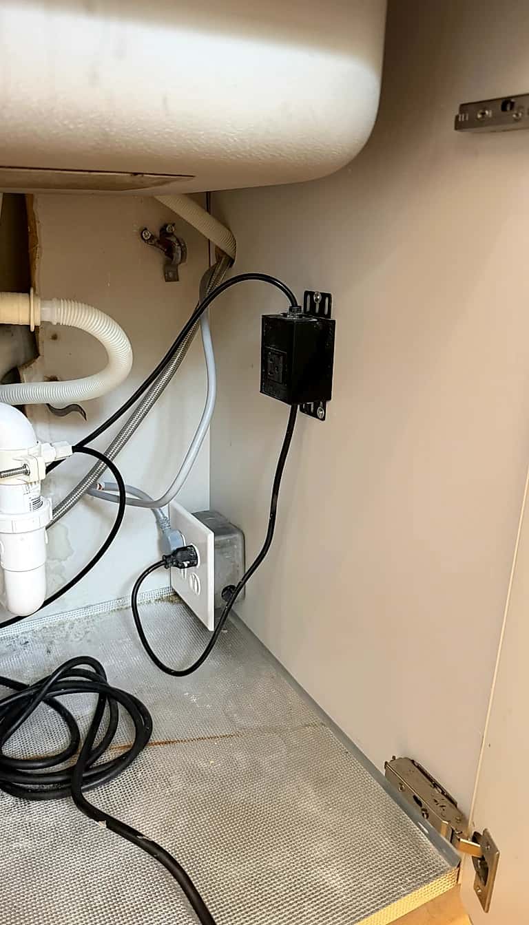 Before photo for The garbage disposal is not working and clogged. project in Austin, TX