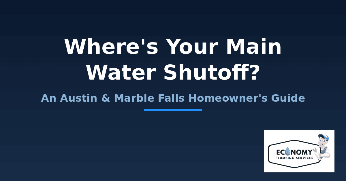 Where's Your Main Water Shutoff? An Austin & Marble Falls Homeowner's Guide